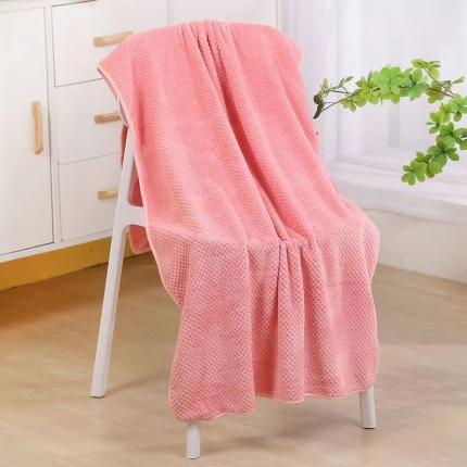 双梦毛巾 2022新款素色菠萝格套巾 粉色套巾