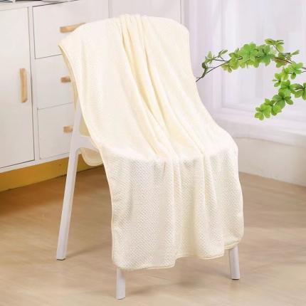 双梦毛巾 2022新款素色菠萝格套巾 米白套巾