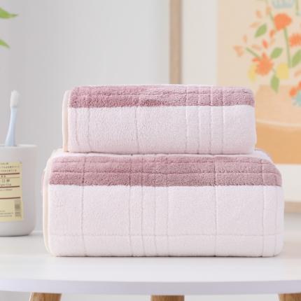 91家纺网 家纺一手货源 找家纺 （总）双梦毛巾 2022新款英伦风双拼格子套巾