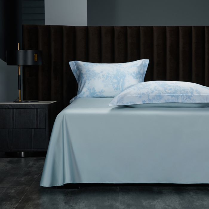 91家纺网 家纺一手货源 找家纺 缔缦 2022新款高端100s长绒棉数码印花系列四件套 图兰朵兰