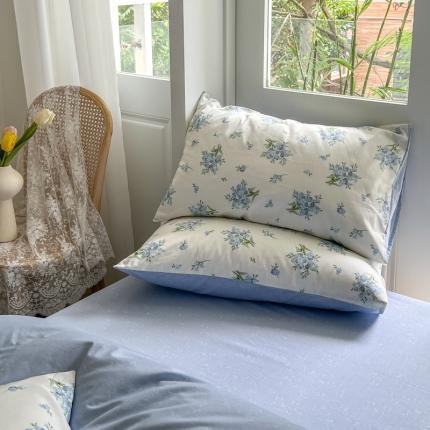 91家纺网 家纺一手货源 找家纺 优彩 2022新款全棉13372法式田园风情浪漫碎花单枕套 兰铃