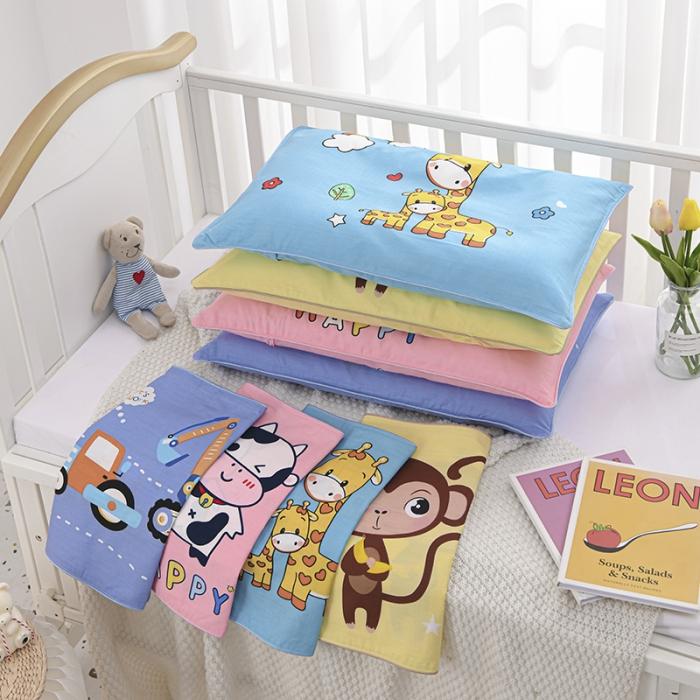 91家纺网 家纺一手货源 找家纺 儿童枕套纯棉全棉乳胶枕头套40x60可爱幼儿园