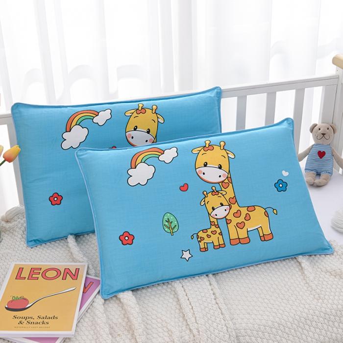 91家纺网 家纺一手货源 找家纺 儿童枕套纯棉全棉乳胶枕头套40x60可爱幼儿园