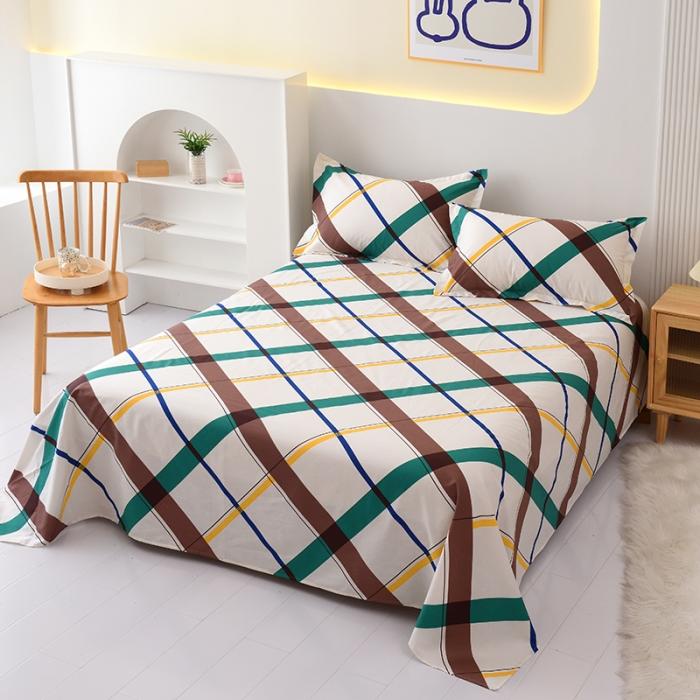 91家纺网 家纺一手货源 找家纺 启优12868 全棉单床单件纯棉床单