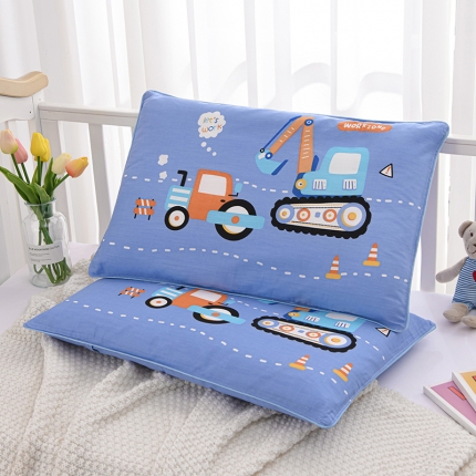 91家纺网 家纺一手货源 找家纺 儿童枕套纯棉全棉乳胶枕头套40x60可爱幼儿园