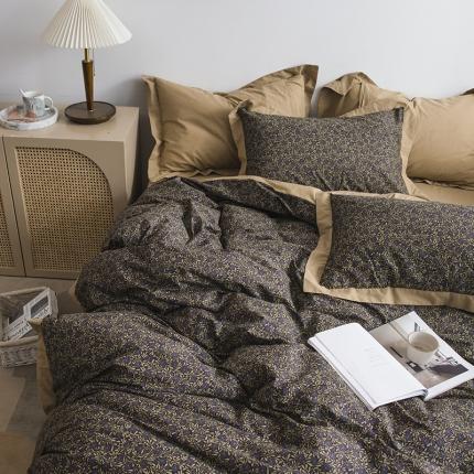 91家纺网 家纺一手货源 找家纺 （总）网客家纺 2024新款法式复古60支小碎花四件套