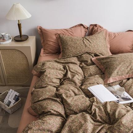 91家纺网 家纺一手货源 找家纺 （总）网客家纺 2024新款法式复古60支小碎花四件套