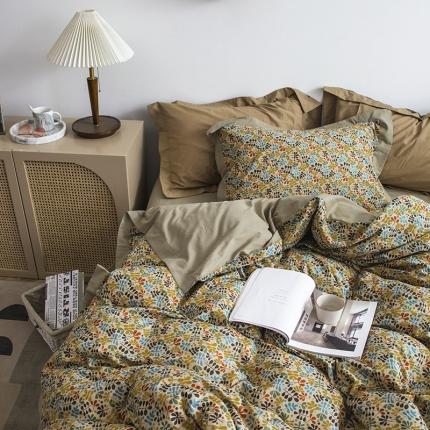 91家纺网 家纺一手货源 找家纺 （总）网客家纺 2024新款法式复古60支小碎花四件套