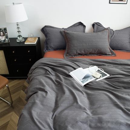 91家纺网 家纺一手货源 找家纺 （总）网客家纺 2024新款全棉华夫格宽边四件套