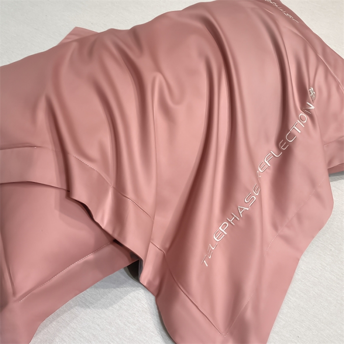 91家纺网 家纺一手货源 找家纺 蓝巢家纺 2022新款100支长绒棉单枕套 山茶花-浅豆沙