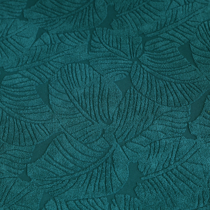 91家纺网 家纺一手货源 找家纺 千彤沙发垫 2022新款小树叶提花椅子套 孔雀蓝