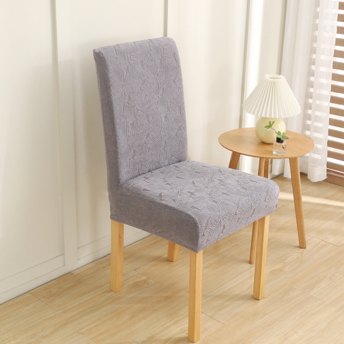 91家纺网 家纺一手货源 找家纺 千彤沙发垫 2022新款小树叶提花椅子套 浅灰