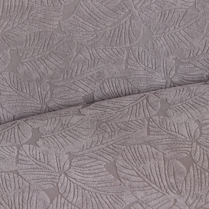 91家纺网 家纺一手货源 找家纺 千彤沙发垫 2022新款小树叶提花椅子套 浅灰