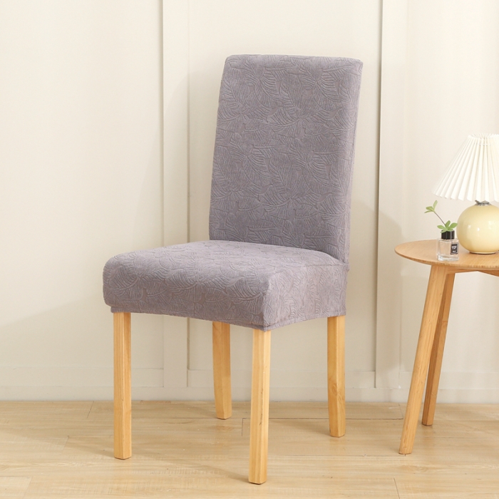 91家纺网 家纺一手货源 找家纺 千彤沙发垫 2022新款小树叶提花椅子套 浅灰