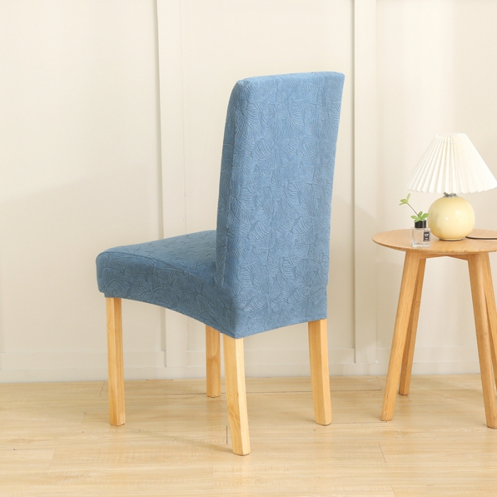 91家纺网 家纺一手货源 找家纺 千彤沙发垫 2022新款小树叶提花椅子套 水蓝