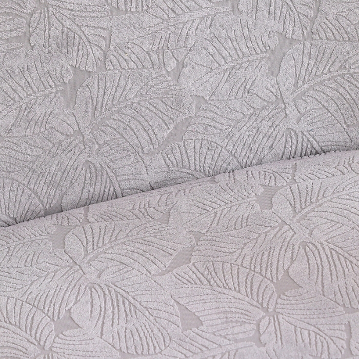 91家纺网 家纺一手货源 找家纺 千彤沙发垫 2022新款小树叶提花椅子套 银灰