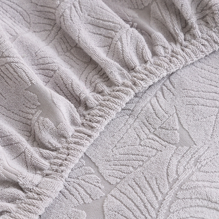 91家纺网 家纺一手货源 找家纺 千彤沙发垫 2022新款小树叶提花椅子套 银灰