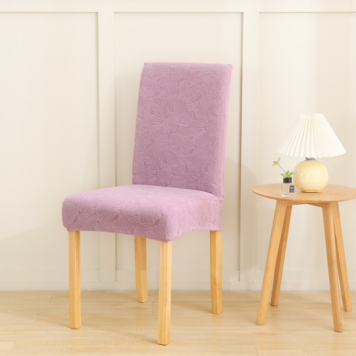 91家纺网 家纺一手货源 找家纺 千彤沙发垫 2022新款小树叶提花椅子套 紫色