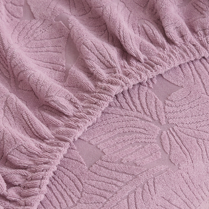 91家纺网 家纺一手货源 找家纺 千彤沙发垫 2022新款小树叶提花椅子套 紫色