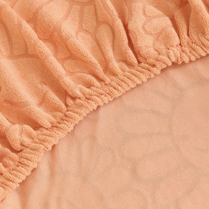 91家纺网 家纺一手货源 找家纺 千彤沙发垫 2022新款太阳花提花椅子套 橘色