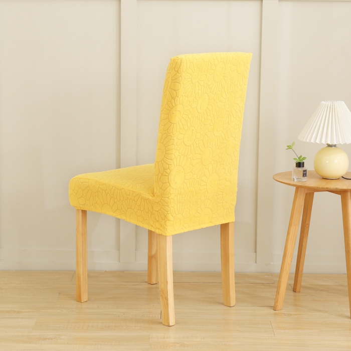 91家纺网 家纺一手货源 找家纺 千彤沙发垫 2022新款太阳花提花椅子套 亮黄