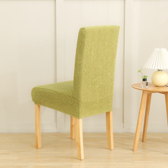 91家纺网 家纺一手货源 找家纺 千彤沙发垫 2022新款太阳花提花椅子套 亮绿