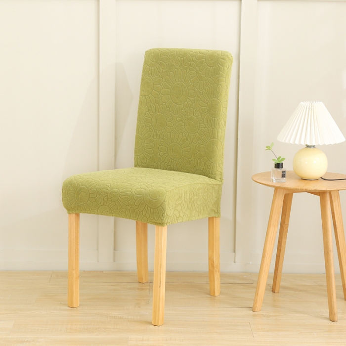 91家纺网 家纺一手货源 找家纺 千彤沙发垫 2022新款太阳花提花椅子套 亮绿