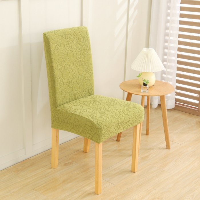 91家纺网 家纺一手货源 找家纺 千彤沙发垫 2022新款太阳花提花椅子套 亮绿