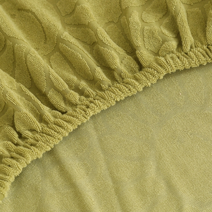 91家纺网 家纺一手货源 找家纺 千彤沙发垫 2022新款太阳花提花椅子套 亮绿