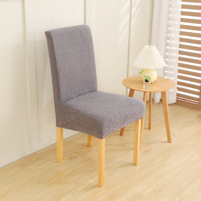 91家纺网 家纺一手货源 找家纺 千彤沙发垫 2022新款太阳花提花椅子套 浅灰