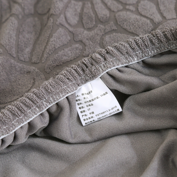 91家纺网 家纺一手货源 找家纺 千彤沙发垫 2022新款太阳花提花椅子套 浅灰