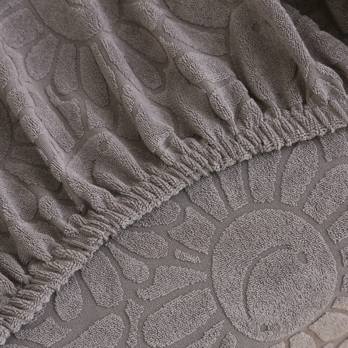 91家纺网 家纺一手货源 找家纺 千彤沙发垫 2022新款太阳花提花椅子套 浅灰