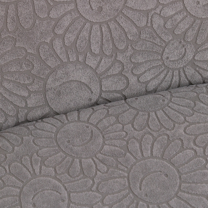 91家纺网 家纺一手货源 找家纺 千彤沙发垫 2022新款太阳花提花椅子套 浅灰