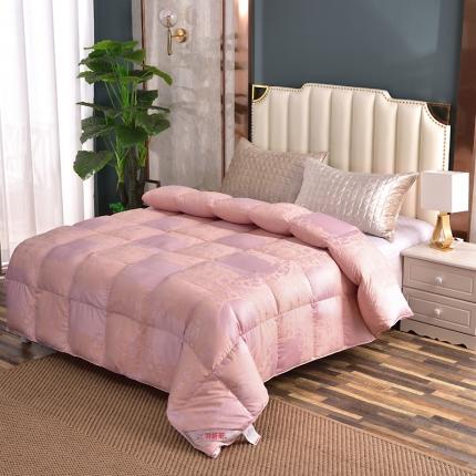 91家纺网 家纺一手货源 找家纺 （总）锦瑞羽绒 2022新款彩棉提花双层羽绒被