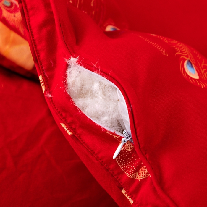 91家纺网 家纺一手货源 找家纺 （总）锦瑞羽绒 2024新款全棉婚庆印花羽绒被