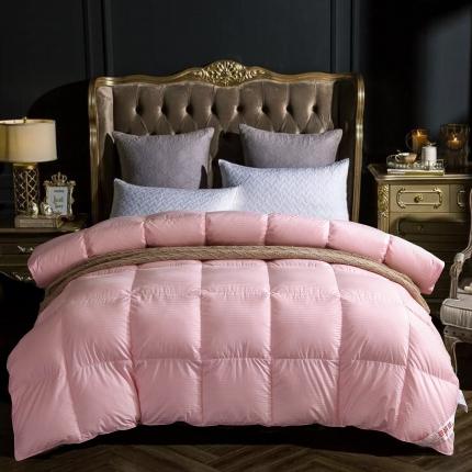 91家纺网 家纺一手货源 找家纺 （总）锦瑞羽绒 2024新款100支条纹提花单层立体羽绒被