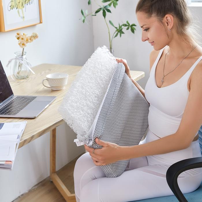 91家纺网 家纺一手货源 找家纺 4d空气纤维坐垫办公室椅子垫久坐神器屁垫夏季透气餐桌椅子垫