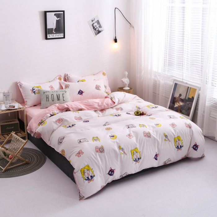 91家纺网 家纺一手货源 找家纺 芦荟棉四件套 实力仓储 ，更新不断.....花伞 元气少女