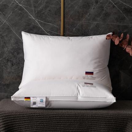 91家纺网 家纺一手货源 找家纺 （总）岚司羽 2022新款臻尊羽绒枕芯全棉绒丝枕芯