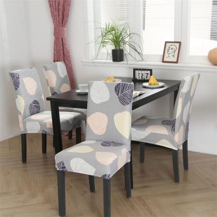 91家纺网 家纺一手货源 找家纺 逐日沙发套 2023新款牛奶丝印花椅套 桃心叶子