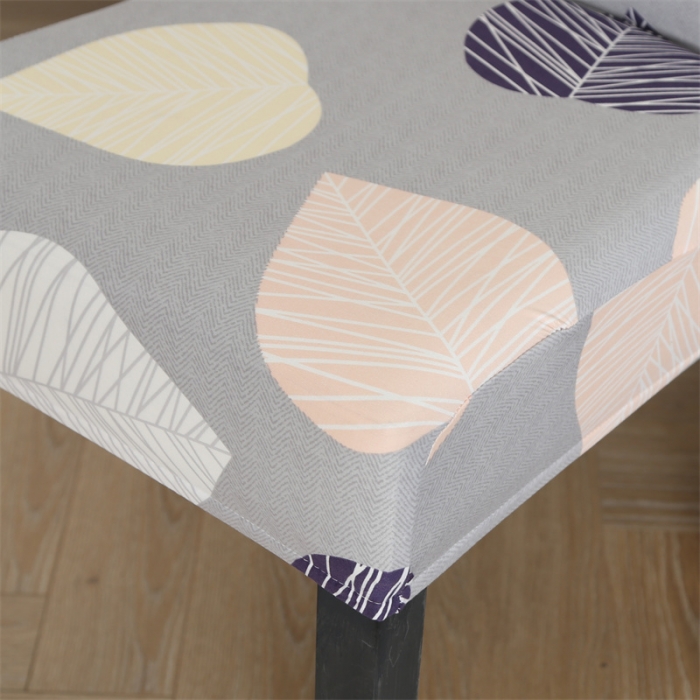 91家纺网 家纺一手货源 找家纺 逐日沙发套 2023新款牛奶丝印花椅套 桃心叶子