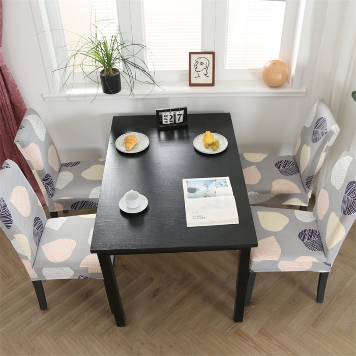 91家纺网 家纺一手货源 找家纺 逐日沙发套 2023新款牛奶丝印花椅套 桃心叶子