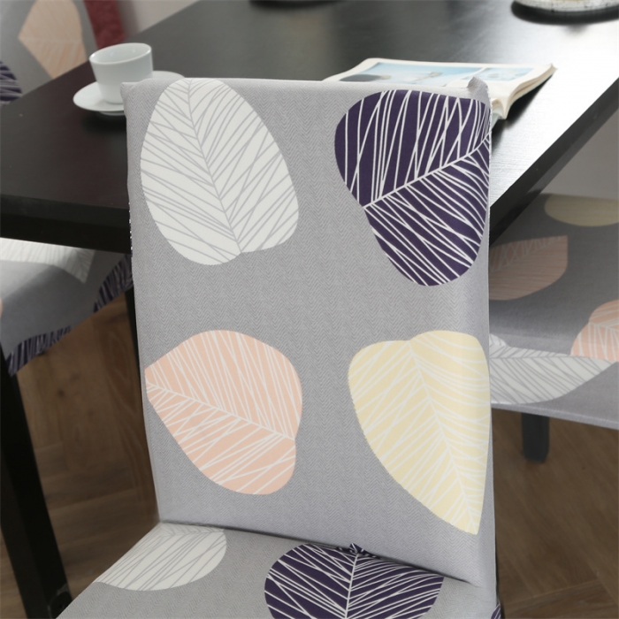 91家纺网 家纺一手货源 找家纺 逐日沙发套 2023新款牛奶丝印花椅套 桃心叶子