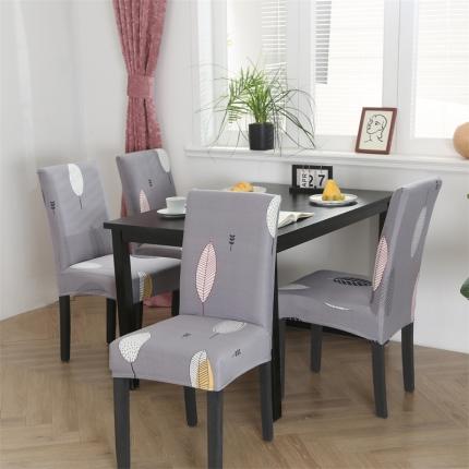 逐日沙发套 2023新款牛奶丝印花椅套 小树叶