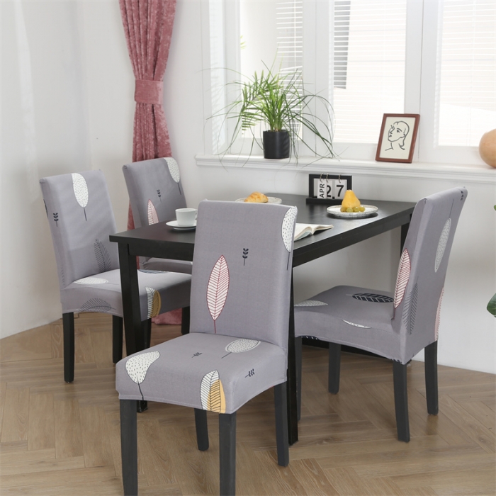 91家纺网 家纺一手货源 找家纺 逐日沙发套 2023新款牛奶丝印花椅套 小树叶