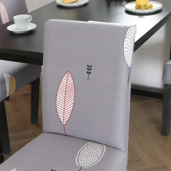 91家纺网 家纺一手货源 找家纺 逐日沙发套 2023新款牛奶丝印花椅套 小树叶