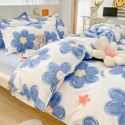 芦荟棉四件套 实力仓储 ，更新不断.....花伞 蓝色情节