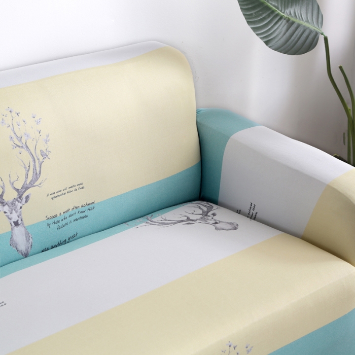 91家纺网 家纺一手货源 找家纺 逐日沙发套 2023新款牛奶丝印花沙发套 梦灵