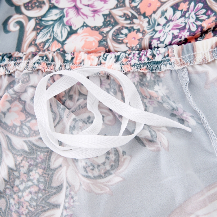 91家纺网 家纺一手货源 找家纺 逐日沙发套 2023新款牛奶丝印花沙发套 欧式花灰色