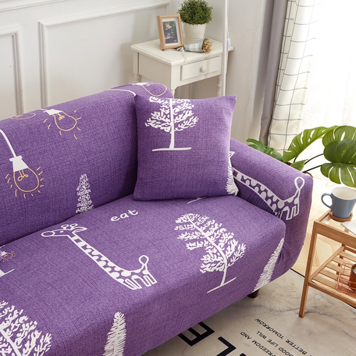 91家纺网 家纺一手货源 找家纺 逐日沙发套 2023新款牛奶丝印花沙发套 奇思妙想